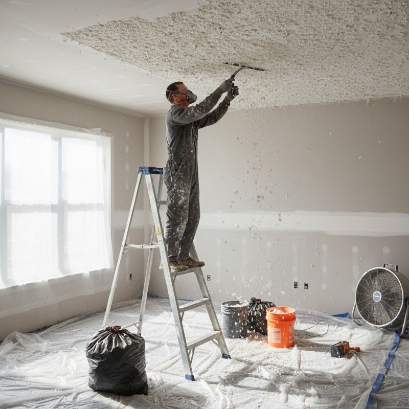 Popcorn Ceiling Removal detail